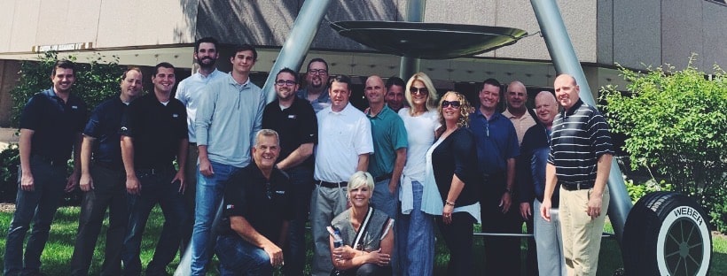 Group photo of the team